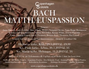 Bach Matthæuspassion plakat